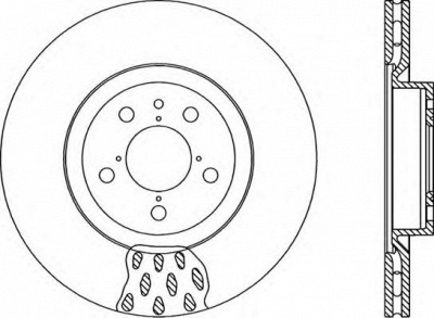 OPEN PARTS bda101520 -  Тормозной диск